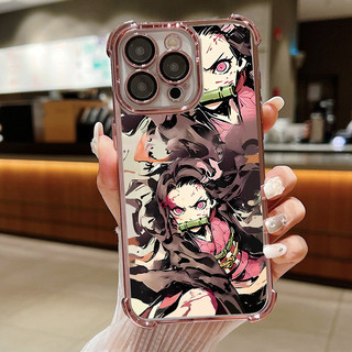 Anime Demon Slayer Tokitou Muichirou Nezuko Ốp Lưng Điện Thoại Xiaomi MI 14T Pro 15 Ultra 13 14 Pro POCO X7 X3 F5 M3 M4 Pro X5 F4 Vỏ Giáp Chống Sốc Trong Suốt Mạ Silicon Mềm