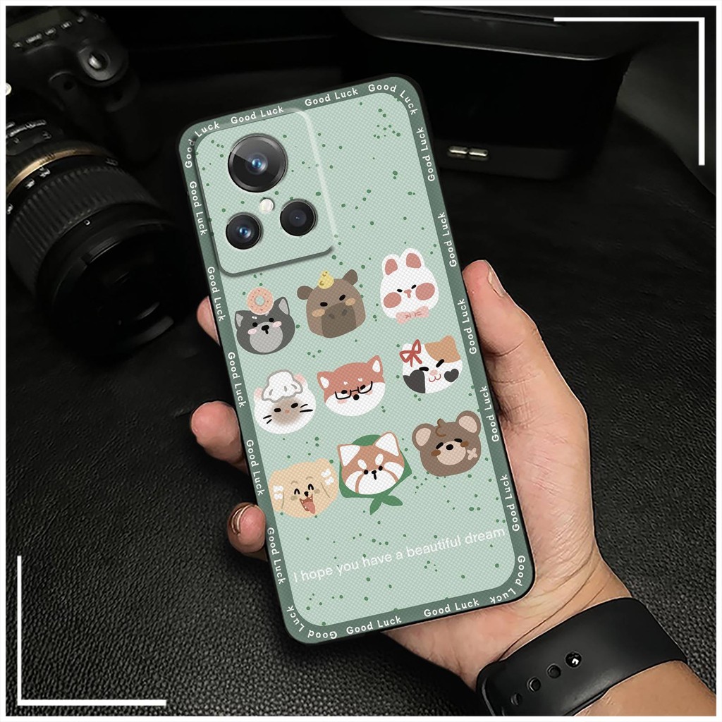 Phim Hoạt Hình Động Vật Ốp lưng OPPO Realme GT2 5G Explorer Master Chống Bụi Bảo Vệ Chống Thấm Nước Silicon Mềm Chống Va Đập Túi Điện Thoại Bọc Toàn Bộ Ốp Lưng TPU Dễ Thương