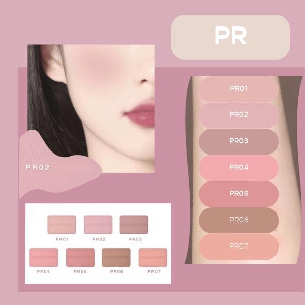 [MUA 5 GIẢM 3%] Phấn má hồng Mooneyes 60 màu đa dạng mịn mềm mại lâu trôi 6.5g
