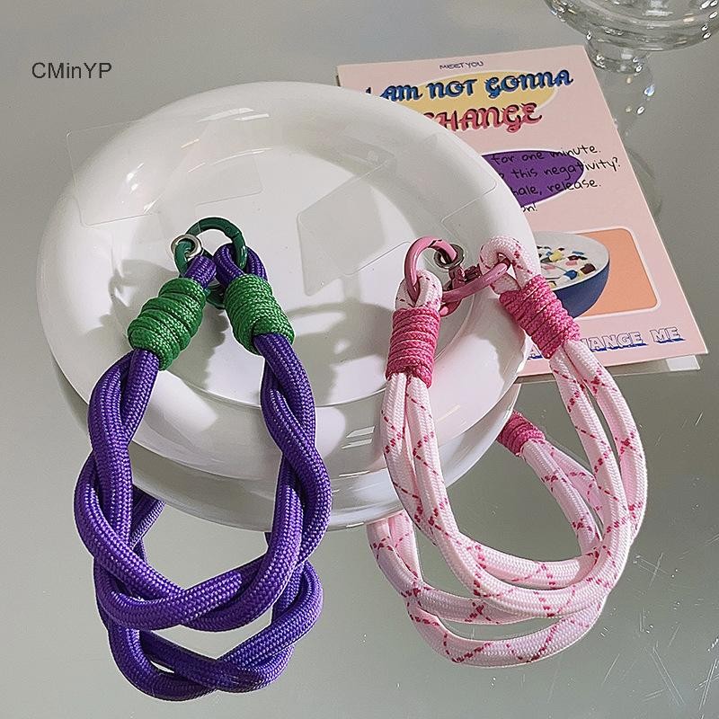 CMinYP Dây Điện Thoại Di Động Trang Trí Cổ Tay Chống Mất, Mặt Dây Thời Trang, Dây Xoắn, Có Thể Mang Theo, Ngắn
