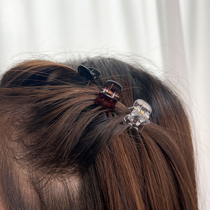 Mini Ngọt Ngào Thời Trang Kẹp Tóc Để Sử Dụng Hàng Ngày Hẹn Hò Tạo Kiểu Tóc Đen Trắng Nâu Tùy Chọn