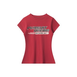 áo thun nữ ôm body  Đỏ mận fashion áo style âu mỹ  baby tee  mùa hè  áo phông Eleclassm