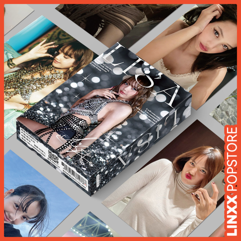 LINXX 55 Chiếc Blackpink Lisa Solo Selfie Lomo Photocards HD Hình Ảnh 3 Inch Kpop Thẻ Laser Bộ Sưu Tập Quạt Merch Album Thần Tượng Sách Nhớ Sưu Tập