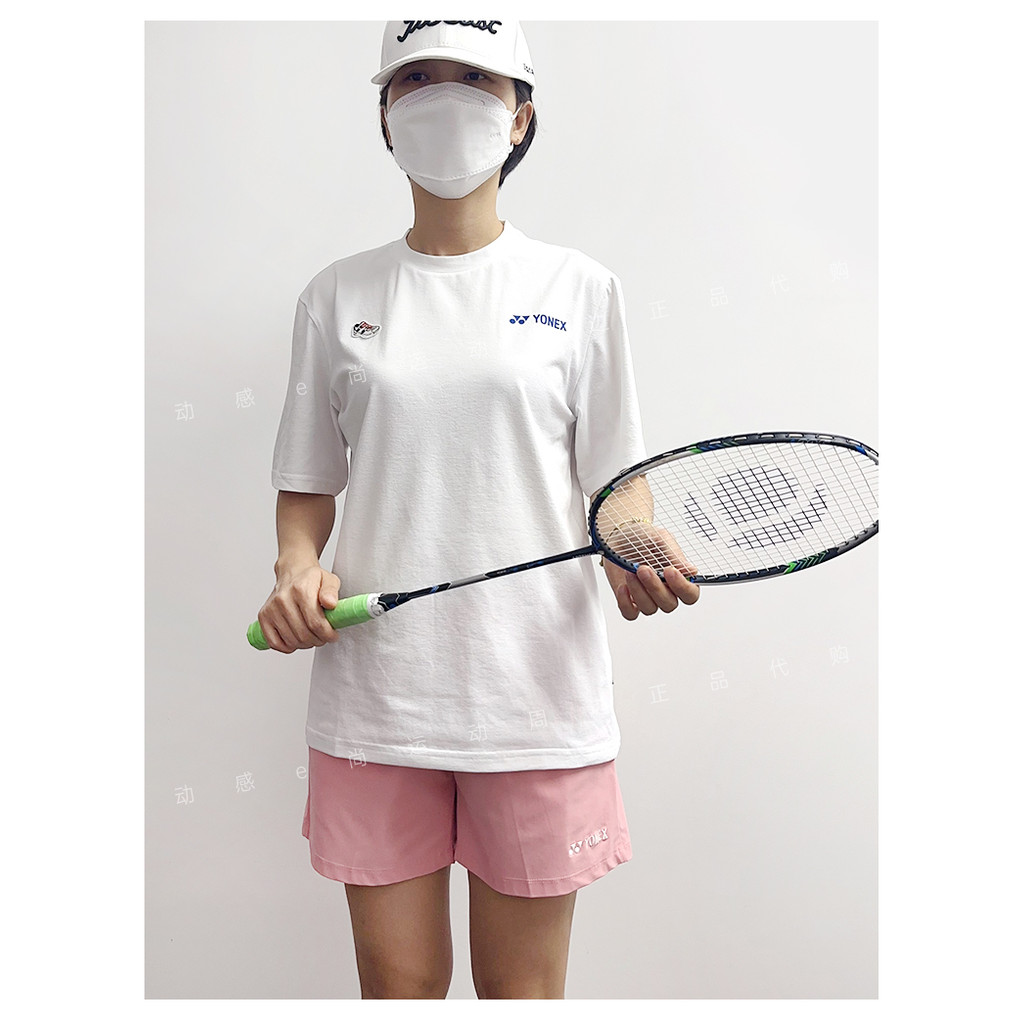 YONEX Áo khoác cầu lông cotton cao cấp tay ngắn nam nữ, thể thao 605
