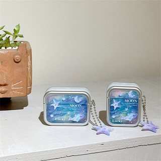 Ocean Star + Mặt dây chuyền cho Airpods 1 / 2 3 Pro Pro Pro2 Airpods4 Bộ tai nghe Vỏ bảo vệ Bluetooth không dây Air Pods Pro 3 4 Vỏ bảo vệ tai nghe
