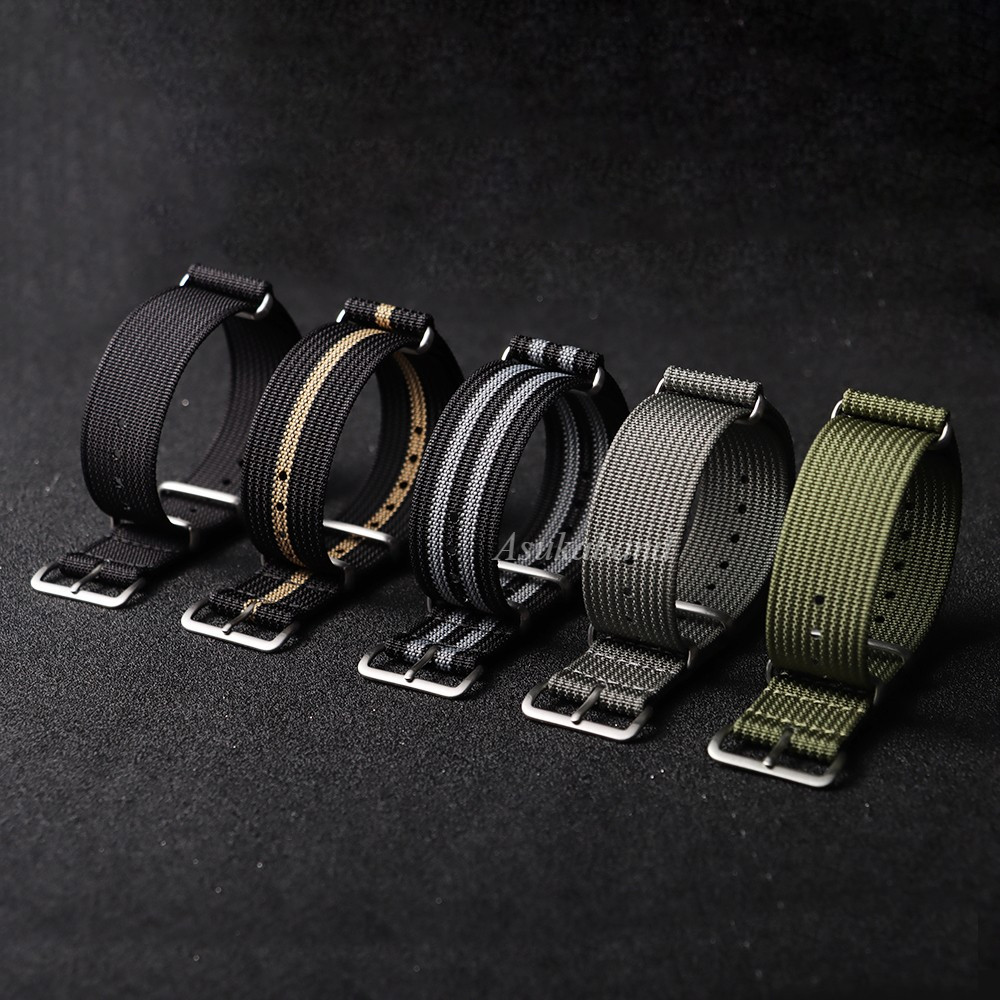 Militray Phong Cách NATO Nylon Dây Đeo Đồng Hồ Nhiều Màu Sắc Vải Dây Đeo Đồng Hồ Planet Series Dây Đeo Tay Thay Thế Nữ Đồng Hồ Phụ Kiện