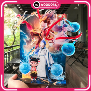 Mô Hình Natra, Ngao Bính 3D - Standee Mica Lắp Ghép, Decor, Quà Tặng Hot Trend Ma Đồng Náo Hải