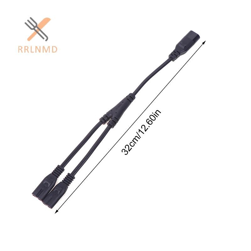 RRLNMD IEC 320 C8 2Pin Nam Đến 2 X C7 Nữ Y Chia Cáp Nguồn Khoảng 28CM IEC 320 C7 Đến C8 Dây Nối Dài C8 Nam Đến C7 Nữ Cáp MỚI