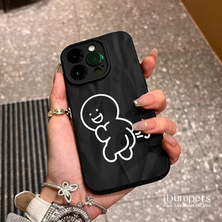 ibumpers Ốp Điện Thoại iPhone Phim Hoạt Hình Vui Nhộn Cặp Đôi Họa Tiết Cho IPhone 16 15 14 12 13 11 Pro Max IP 7 8 Plus X XS XR Xếp Ly Ốp Lưng Silicon Mềm Chống Sốc