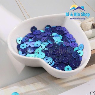 30g Kim Sa Phẳng 5mm Màu Sữa Cừ Đính Kết Trang Phục Thời Trang, Làm Phụ Kiện Handmade