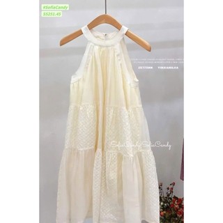 10-37kg (hàng thiết kế) váy cổ yếm dáng A Sofia