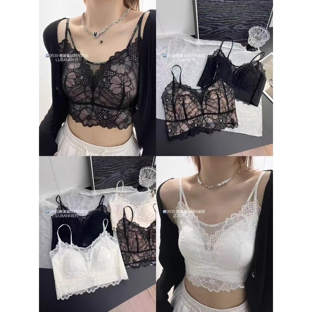 Ren Hoa Đẹp Lưng Mỏng Cốc Xuân Hè Liền Mạch Gạc Nữ Quần Lót