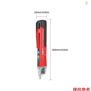 Máy kiểm tra điện áp AC không tiếp xúc cầm tay UNI-T Hình chữ V ~ Máy dò cảnh báo có báo động âm thanh và ánh sáng và đèn pin LED