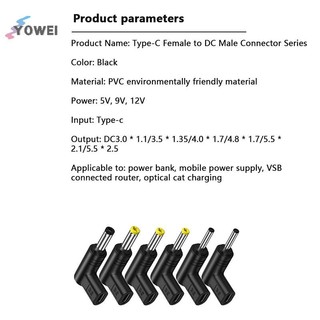 YOWEI USB C PD To Power Connector Universal 5 / 9 / 12V Type C Sang Jack Cắm Bộ Chuyển Đổi Sạc Cho Router Máy Tính Bảng Quạt VN