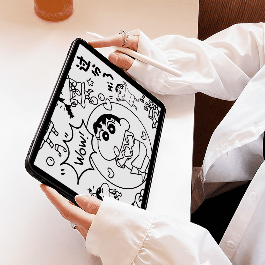 Vỏ Acrylic Cứng Tuya Crayan Dành Cho Mini6 Mini7 A17Pro IPad 5 6 7 8 9 10 11 A16 Air 2 3 4 5 6 Air 11 M2 Pro10.5 10.2 "Pro11 2018 2020 2021 2022 M4 Pro13 2024 2025