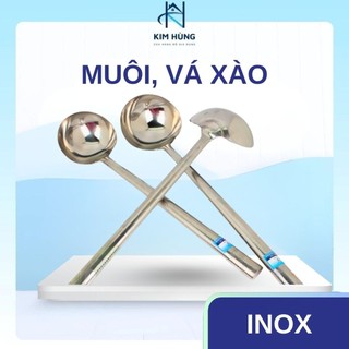 [Giá Xưởng] Muôi inox xào, Vá inox xào cho bếp công nghiệp