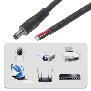 WU Power Pigtail Cable 5 5mmx2 5mm Nam Cắm vào Dây trần Mở Cấp nguồn