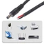 WU Power Pigtail Cable 5 5mmx2 5mm Nam Cắm vào Dây trần Mở Cấp nguồn