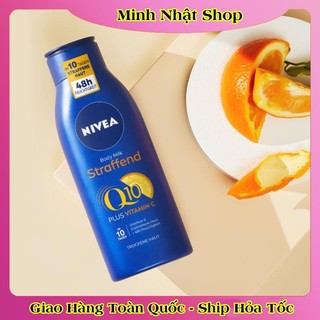 Dưỡng thể Nivea Q10 Vitamin C 400ML giúp sáng da, mềm mịn– Nội địa Đức Đủ Bill