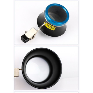 Kính lúp kính mắt 5X 10X 20X Ống kính phóng đại Clip-On Eye Loupe Di động Thị kính của thợ kim hoàn Quy trình hoạt động Bộ dụng cụ sửa chữa đồng hồ