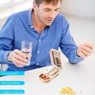 Hộp chia thuốc chống bụi FEASTLY cho viên nhỏ/lớn, bộ chia viên nén