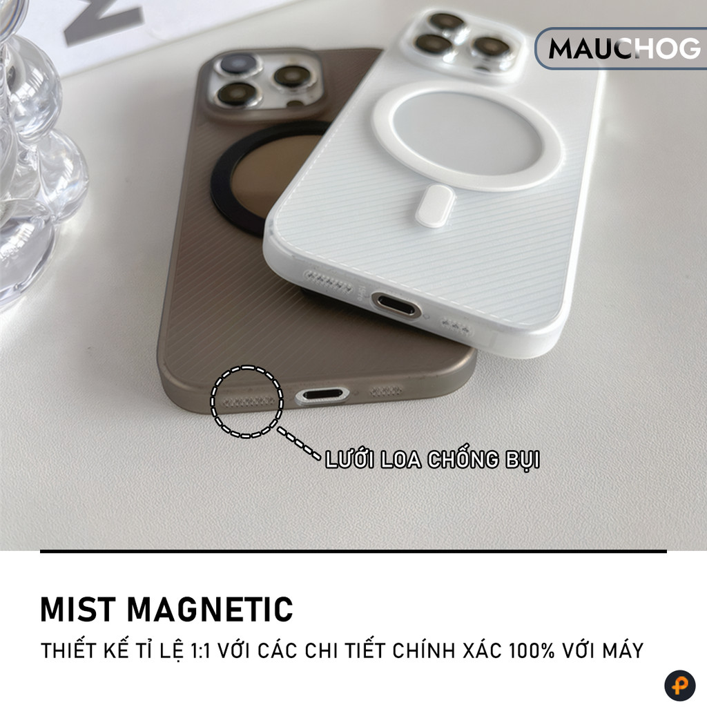 Ốp Lưng Siêu Mỏng Hỗ Trợ Sạc Không Dây Chống Trơn Trượt Cho Điện Thoại iPhone 17 Pro Max 16 15 14 13