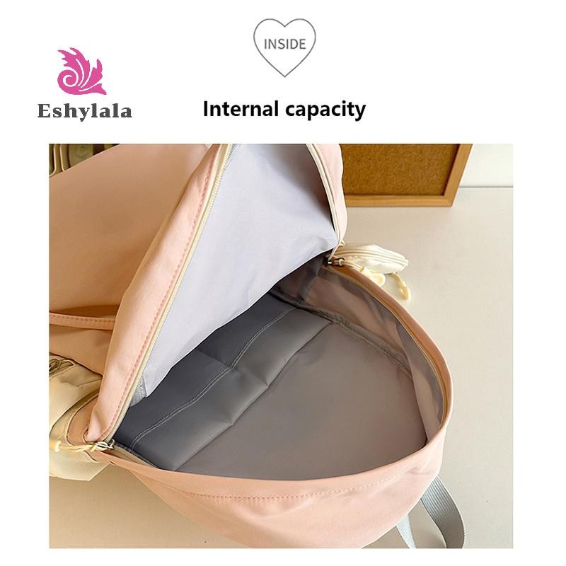 Thời Trang Nữ Công Suất Cao Nylon Chống Thấm Nước Đại Học Ba Lô Hợp Thời Trang Cho Bé Gái Laptop Trường Học Túi Du Lịch Màu Trơn Dễ Thương [MỚI]