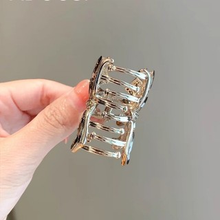 MAUROPOLI [Sẵn sàng] Thiết kế phong cách Hàn Quốc Cảm giác tinh tế Nơ pha lê lấp lánh Kẹp khối lượng nhỏ Dây buộc tóc nửa đầu Trung bình Kẹp tóc Nổ