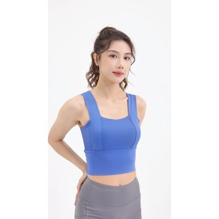 Áo ngực thể thao Tấm lót ngực cố định Chống sốc thoáng khí 82,5% Polyster 17,5% Chất liệu Spandex