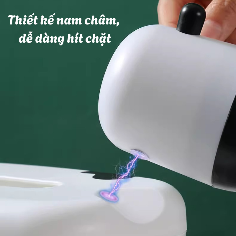 Hộp Giấy Ăn Bò Sữa Ngộ Nghĩnh DINOHOME Đa Năng, Hộp Đựng Tăm Đồ Dùng Trang Trí Bàn Ăn