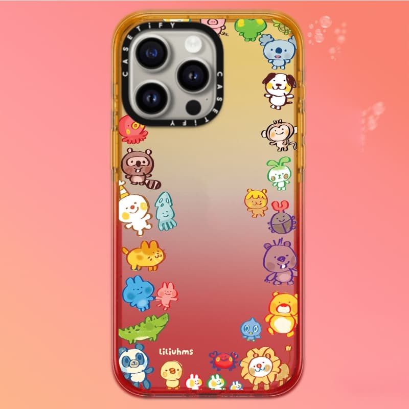 CASECASEX Goofy Tập Hợp Động Vật Ốp Lưng Cạnh Đen Đào Haze Cotton Kẹo Bộ Sưu Tập Màu Sắc Trong Suốt Cứng Ốp Lưng Tác Động Cho Apple IPhone 12 13 14 15 16 Pro Max Plus Có Hộp