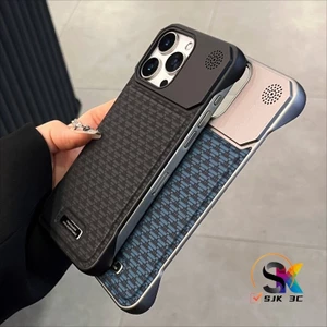 từ tính Ốp điện thoại không viền họa tiết da thơm MỚI cho iPhone 16 ProMax 16E 15 14 PLUS 13 12 11 Pro Max Vỏ mờ chống sốc chống trượt