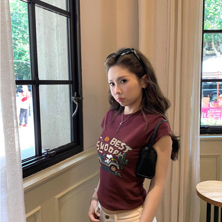 áo thun ôm body chất  kiểu nữ sexy áo style Xanh tím than mùa hè Eleclassm áo baby tee