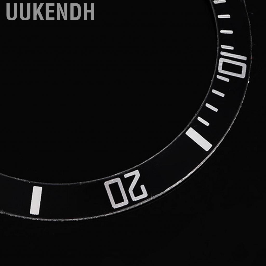 Uukendh Sonew Geramic Watch Vezel Chèn số đánh dấu Vòng tay thay thế vòng tay cổ điển (màu xanh lá cây)