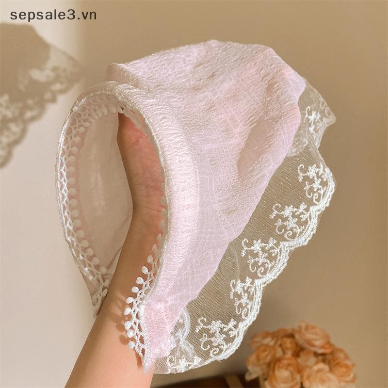 #sepsale Mới Phong Cách Mục Vụ Nữ Tam Giác Khăn Trùm Đầu Tóc Xuân Hè Bé Gái Trang Trí Thời Trang