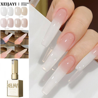 XEIJAYI Sữa Trà Gel Móng Tay Trong Suốt Màu Khỏa Thân, Keo Phototherapy Nghệ Thuật, Phù Hợp Cửa Hàng Móng
