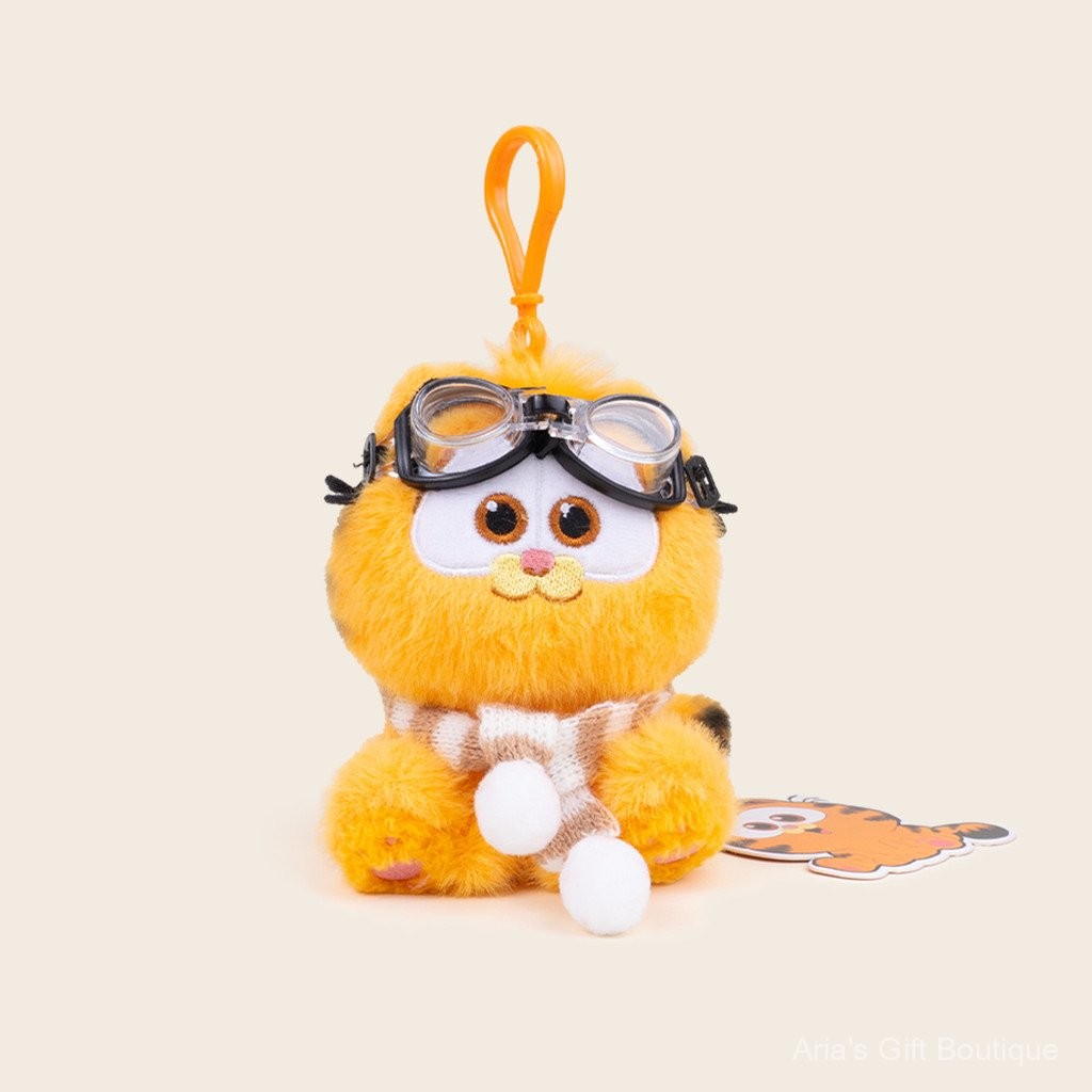 [Aria] MỚI HƠN Chính hãng Garfield Búp bê nhồi bông sáng tạo DIY Móc khóa Túi xách Mặt dây chuyền Quà tặng mùa tốt nghiệp