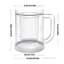 Cốc đông lạnh dạng lỏng CATIYAHA, cốc bia đá 20oz PET/PP 2 lớp giữ lạnh, thiết kế có tay cầm, dày dặn sáng tạo dùng cho tủ lạnh