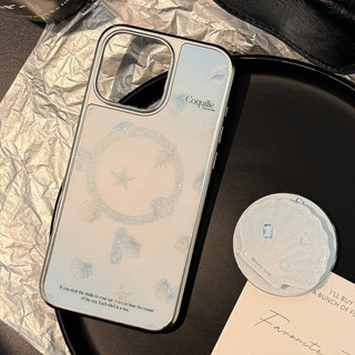 [Sheren] Vỏ Điện Thoại Giá Đỡ Vỏ Đại Dương Bằng Kính Thích Hợp Cho i16 15 14 13 12 11 pro max Vỏ Bảo Vệ Chống Sốc