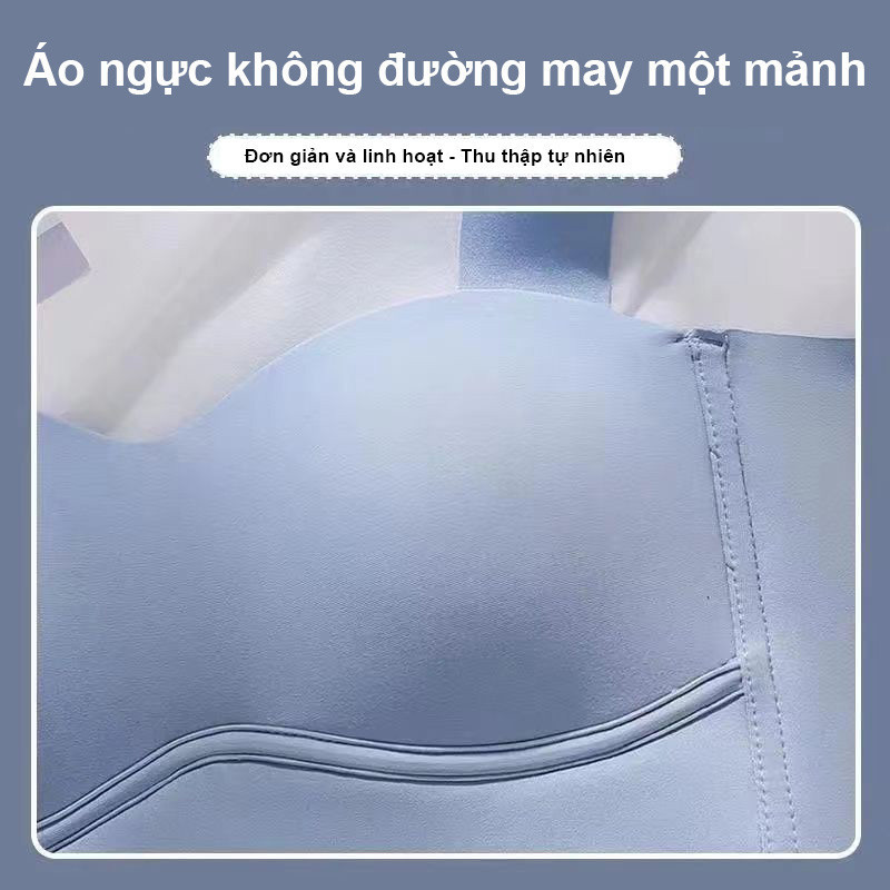 Áo Ngực Có Đệm Mút Dày Nâng Ngực 4CM Mịn Không Lộ Viền Không Gọng Chống hằn đỏ