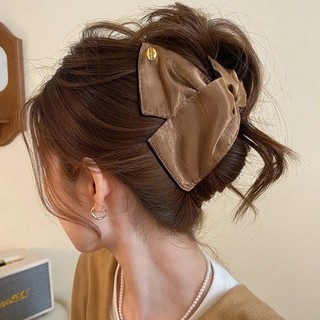Kẹp tóc tam giác Satin phong cách thanh lịch, phù hợp cho nữ
