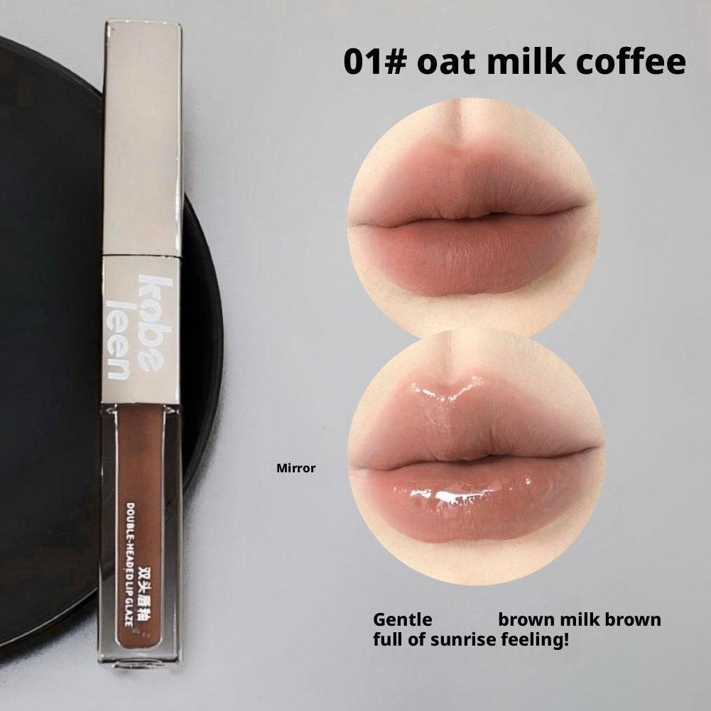 Kobeleen Hai Đầu Lip Glaze Lip Mirror Water Not Easy Glaze Ánh Sáng Môi Lâu Dài Đến L7d9
