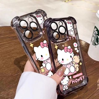 Ốp Điện Thoại Tranh Hồng Fashion Cat Cho Realme C63 C60 C75 GT7 Pro C51 C53 C55 C35 C33 C31 C30 C30S C11 Note 50 Narzo 50i 50A Prime Trong Suốt Bảo Vệ Toàn Diện Vỏ Mềm Chống Sốc