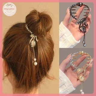 STHB Kim Cương Giả Vuốt Tóc Ngọc Trai Kẹp sel Thuốc Đuôi Ngựa Khóa Nữ Kẹp Tóc Bé Gái Barrette Phụ Kiện Tóc VN