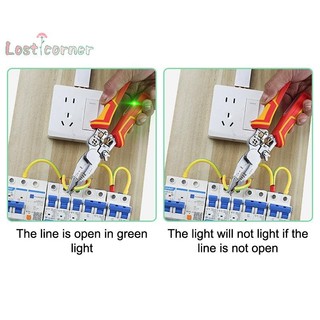Kìm thợ điện Lostcorner 8 trong 1 Kìm tuốt dây đa năng Đo điện Chống trượt Kìm tuốt dây Mới