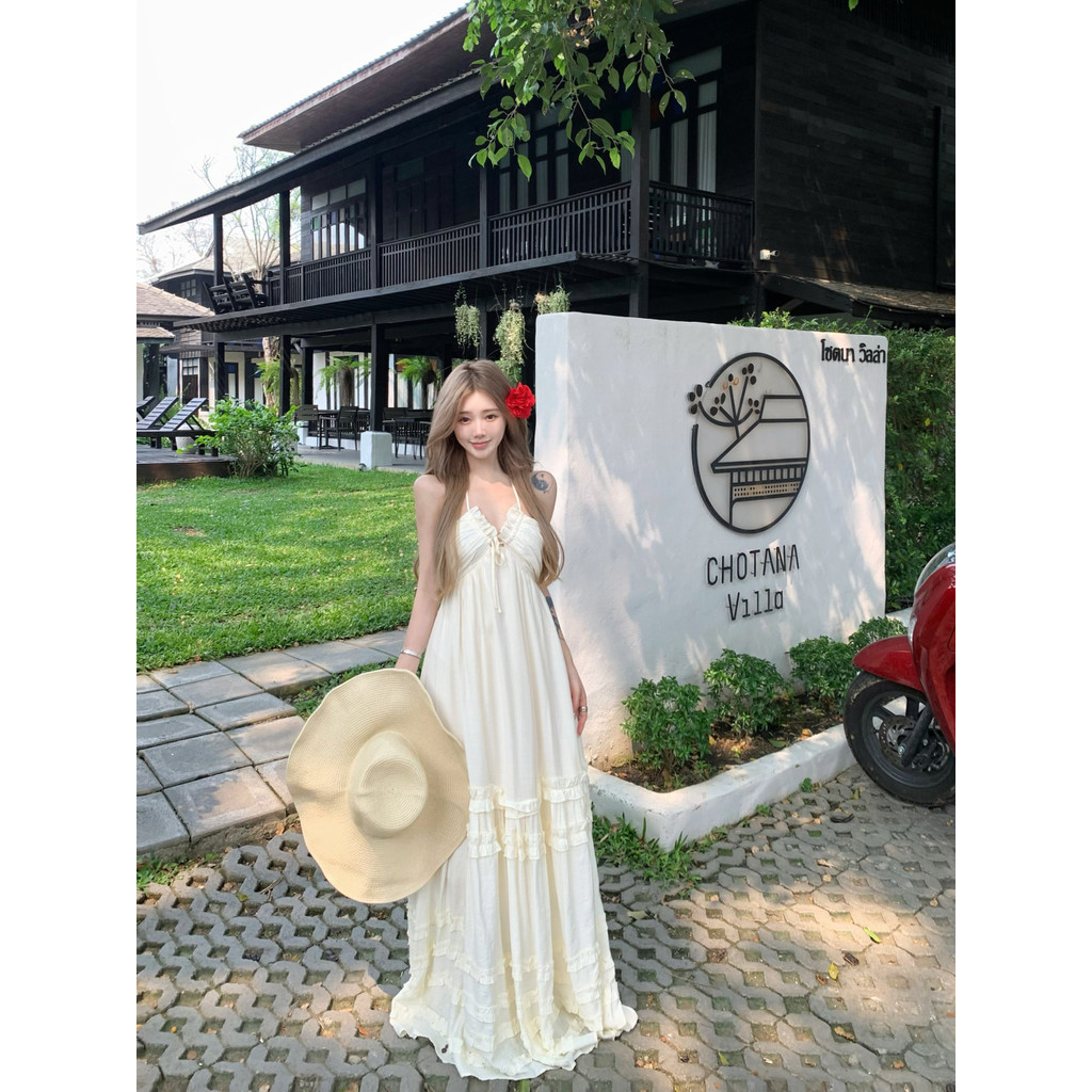 Đầm maxi tiểu thư vintage