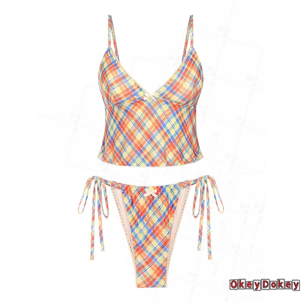 OKDK-Bộ 2 phụ nữ camisole da báo không tay kèm quần đùi trang phục đi biển mùa hè