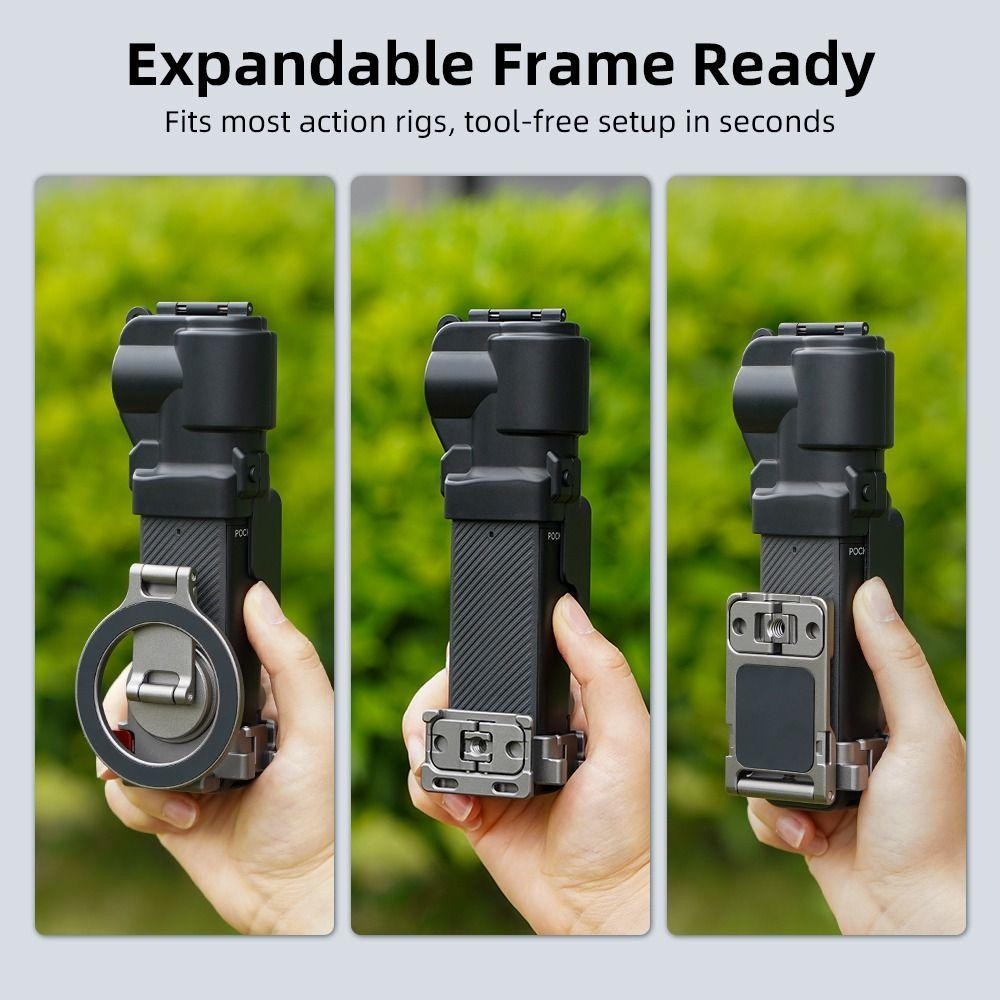 SNUGHOUSE Gimbal Vỏ bảo vệ, Flip Cover Bảo vệ màn hình chống bụi, Chống trầy xước Nhẹ với lớp lót mềm Vỏ bọc ống kính cho DJI Osmo Pocket 3 Phụ kiện máy ảnh