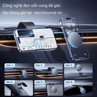 Giá đỡ điện thoại ô tô từ tính – Hít nam châm siêu mạnh, gập gọn, tương thích mọi loại xe