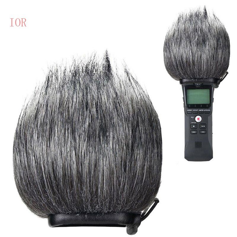 IOR Recorder Lông Ngoài Trời Kính Chắn Gió Muff Cho Pop Lọc Gió Lá Chắn Phù Hợp Cho Zoom H1 Máy Ghi Di Động Tiện Dụng
